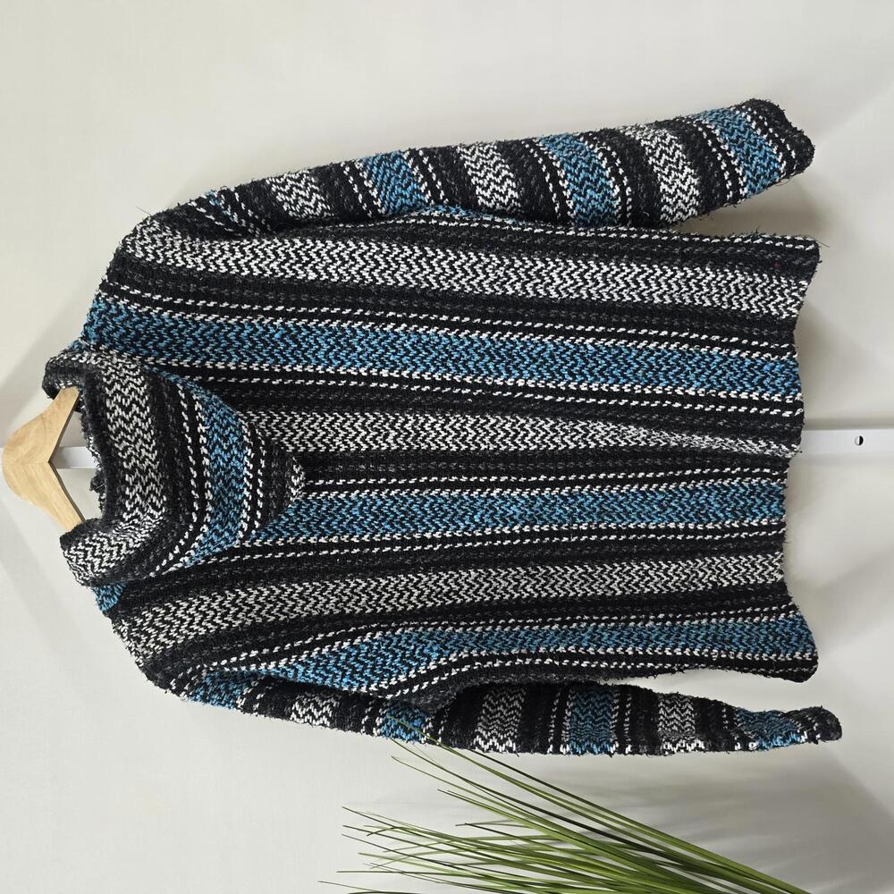 Baja Joe Striped Pullover Hoodie - Casual & Cozy Sweater - Picture 2 of 3